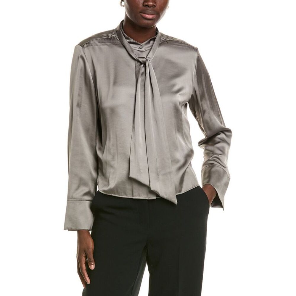 Marc Cain Womens Solid Top, Grey